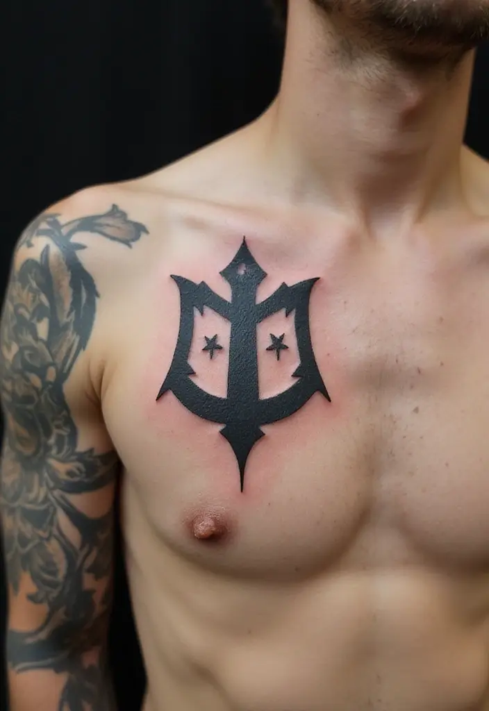 50 Best Chest Tattoo Ideas for Men and Women in 2025 21 50 Best Chest Tattoo Ideas for Men and Women in 2025 - 21. Personal Symbols