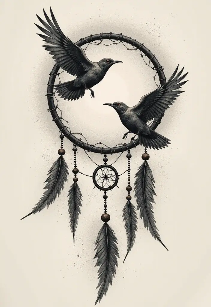 50 Dream Catcher Tattoo Meaning Ideas with Deep Symbolism 21 50 Dream Catcher Tattoo Meaning Ideas with Deep Symbolism - 21. Celebrating Freedom