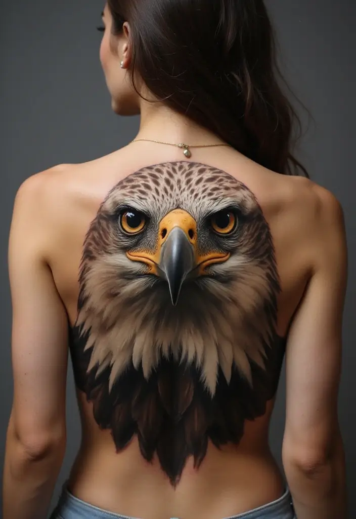 30 Eagle Tattoo Designs That Represent Strength and Freedom 21 30 Eagle Tattoo Designs That Represent Strength and Freedom - 21. Inspirational Eagle Portrait