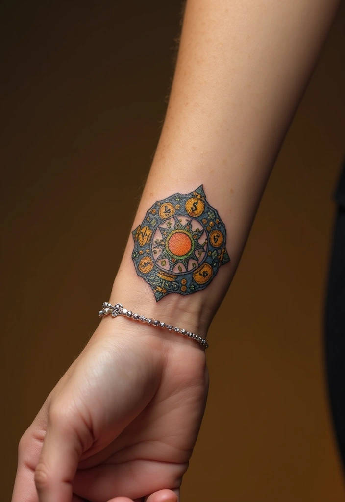 30 Money Tattoo Designs with Symbolism and Creative Styles - 21. The Circle of Abundance