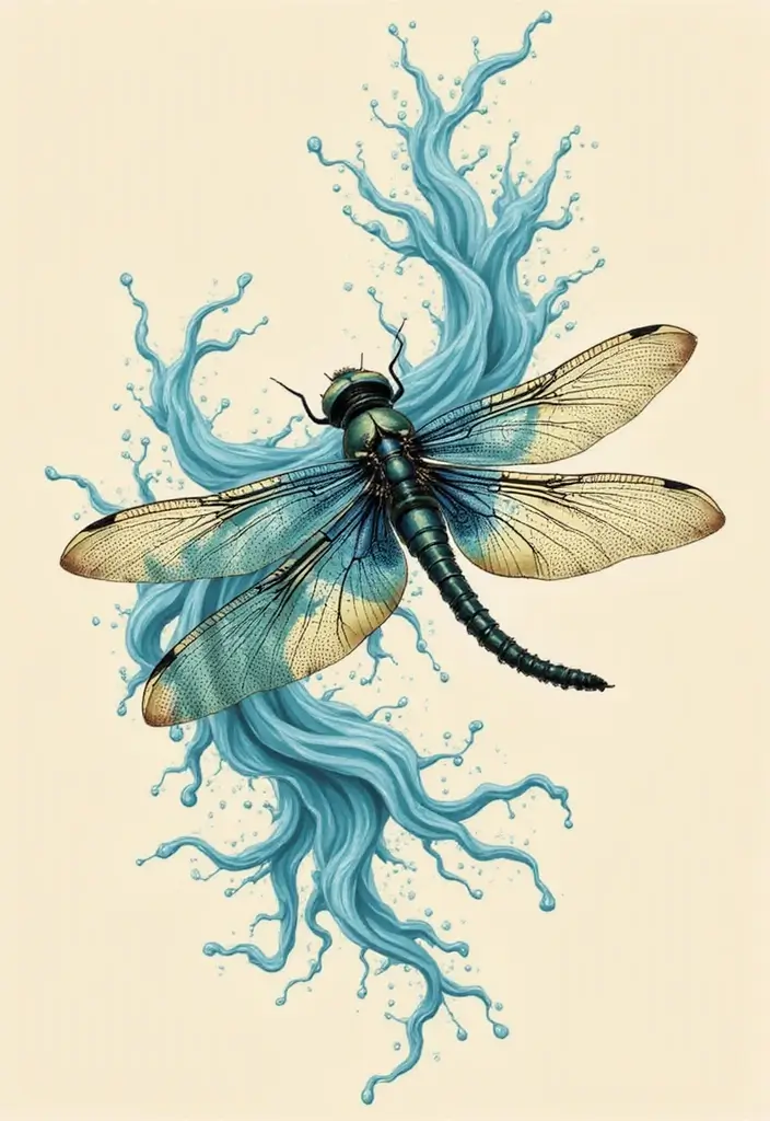 30 Significance of a Dragonfly Tattoo Ideas and Meanings 21 30 Significance of a Dragonfly Tattoo Ideas and Meanings - 21. Connection to the Element of Water
