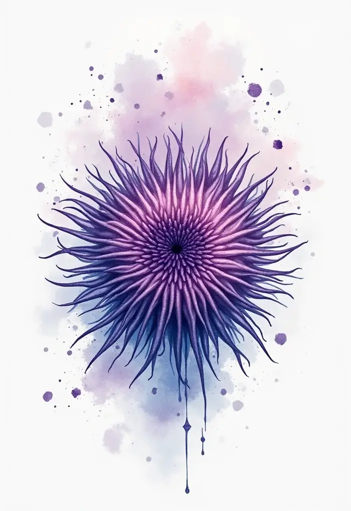 30 Water Tattoo Designs with Flowing Creativity 21 30 Water Tattoo Designs with Flowing Creativity - 21. Whimsical Sea Urchins