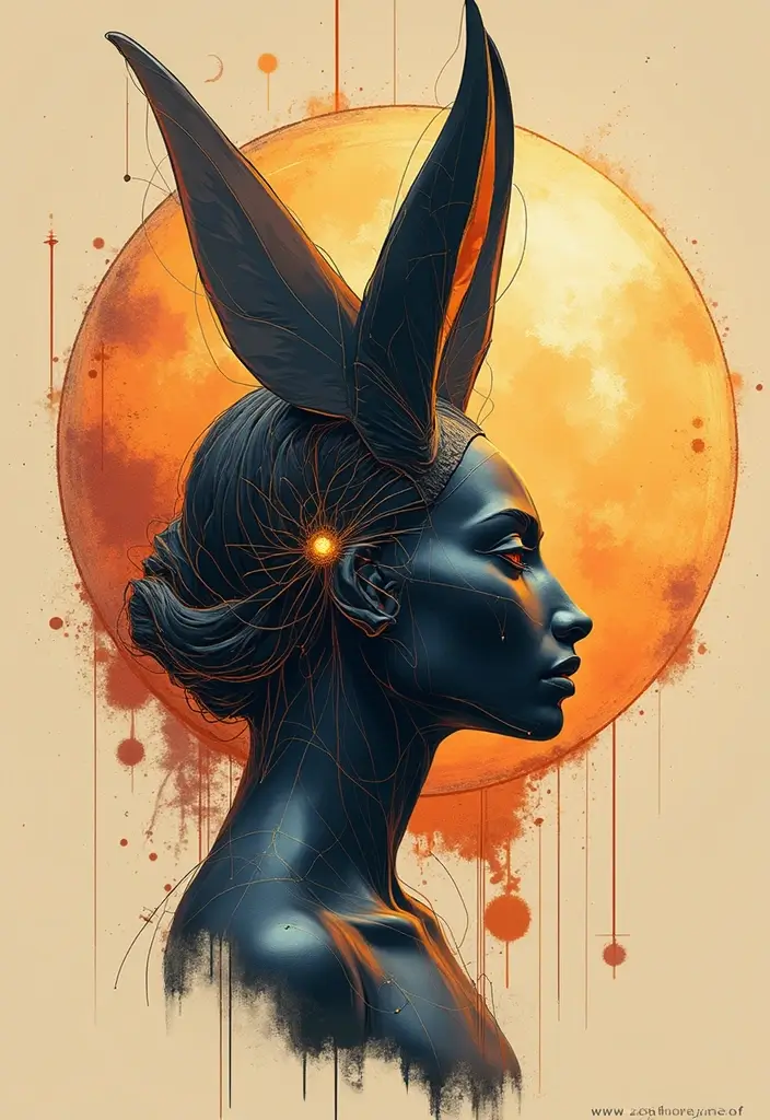 30 Anubis Tattoo Designs with Ancient Egyptian Symbolism 22 30 Anubis Tattoo Designs with Ancient Egyptian Symbolism - 22. Anubis in a Geometric Design