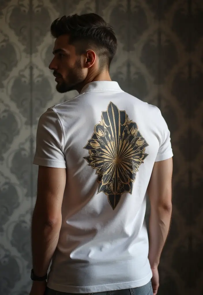 30 Back Tattoo Ideas for Men with Bold and Powerful Designs 22 30 Back Tattoo Ideas for Men with Bold and Powerful Designs - 22. Art Deco Patterns