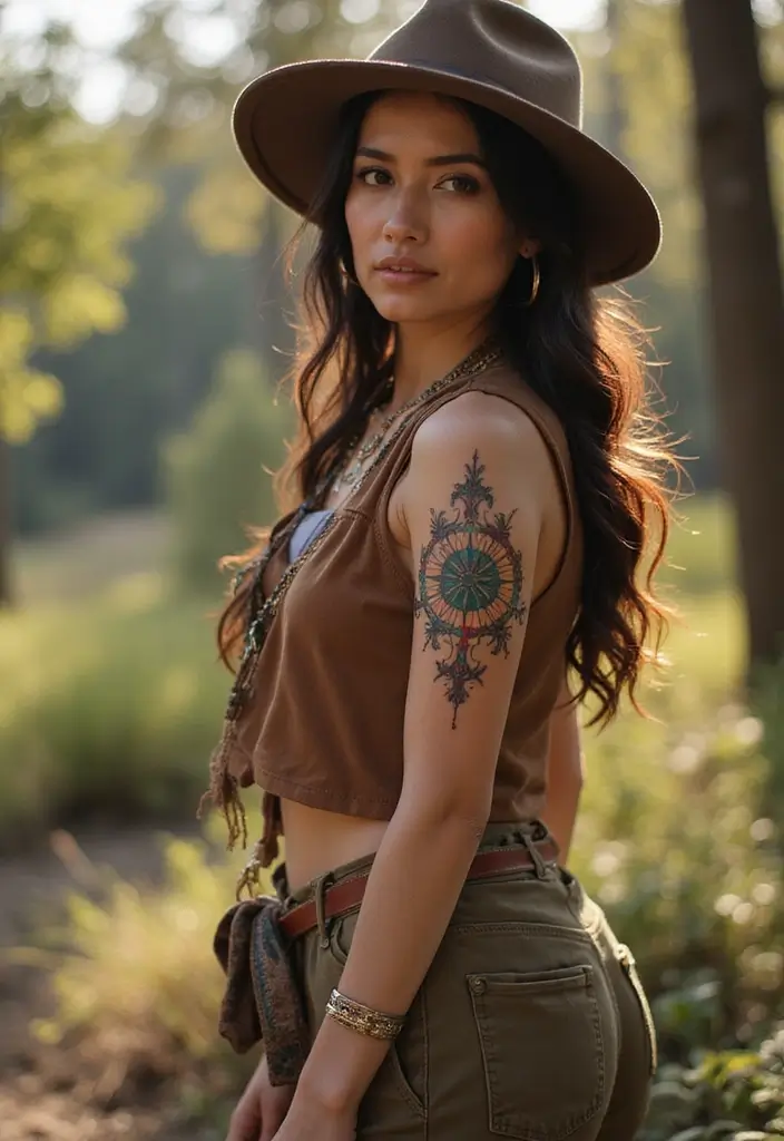 50 Compass Tattoo Meaning Ideas and Symbolic Designs - 22. The Compass Rose
