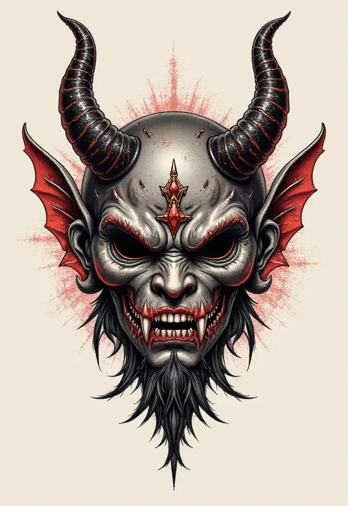 50 Stunning Demon Slayer Tattoo Ideas for Anime Fans - 22. The Demon Masks