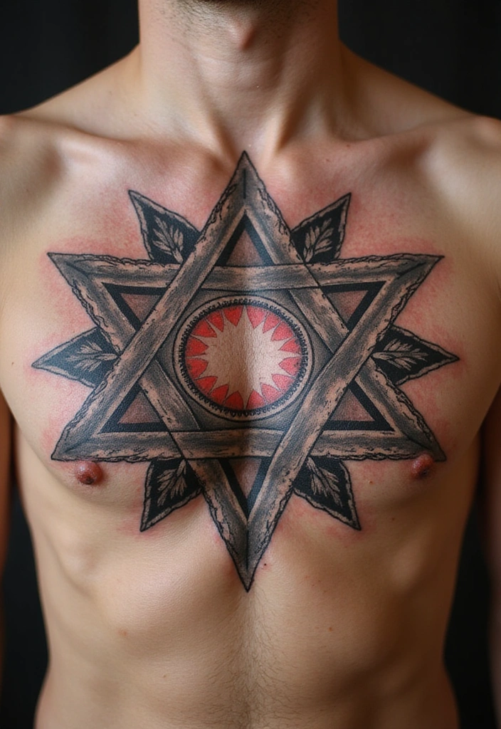 50 Star Tattoo Meaning Ideas and Symbolism Explained! - 22. Star of David Tattoos