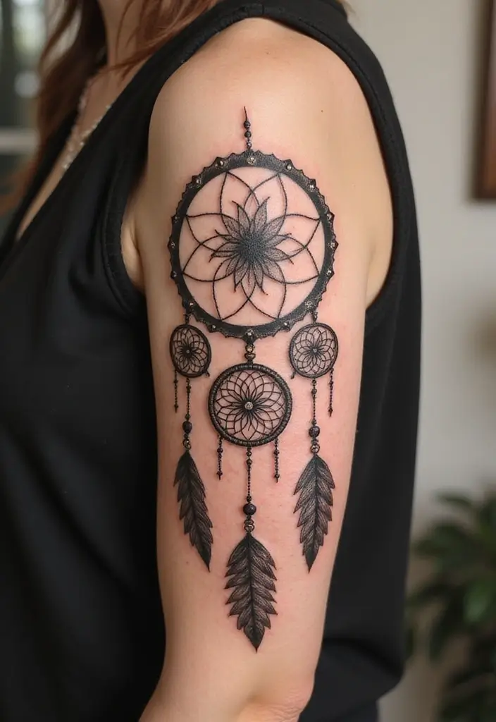 50 Dream Catcher Tattoo Meaning Ideas with Deep Symbolism 23 50 Dream Catcher Tattoo Meaning Ideas with Deep Symbolism - 23. Legacy and Heritage