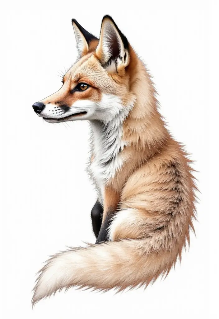 30 Fox Tattoos with Creative and Symbolic Designs - 23. Side Profile Fox Tattoo