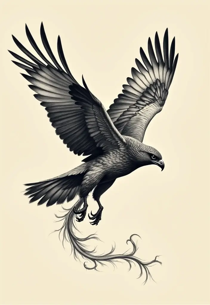 50 Hawk Tattoo Meaning Designs and Symbolism You Should Know 23 50 Hawk Tattoo Meaning Designs and Symbolism You Should Know - 23. The Elegance of Motion