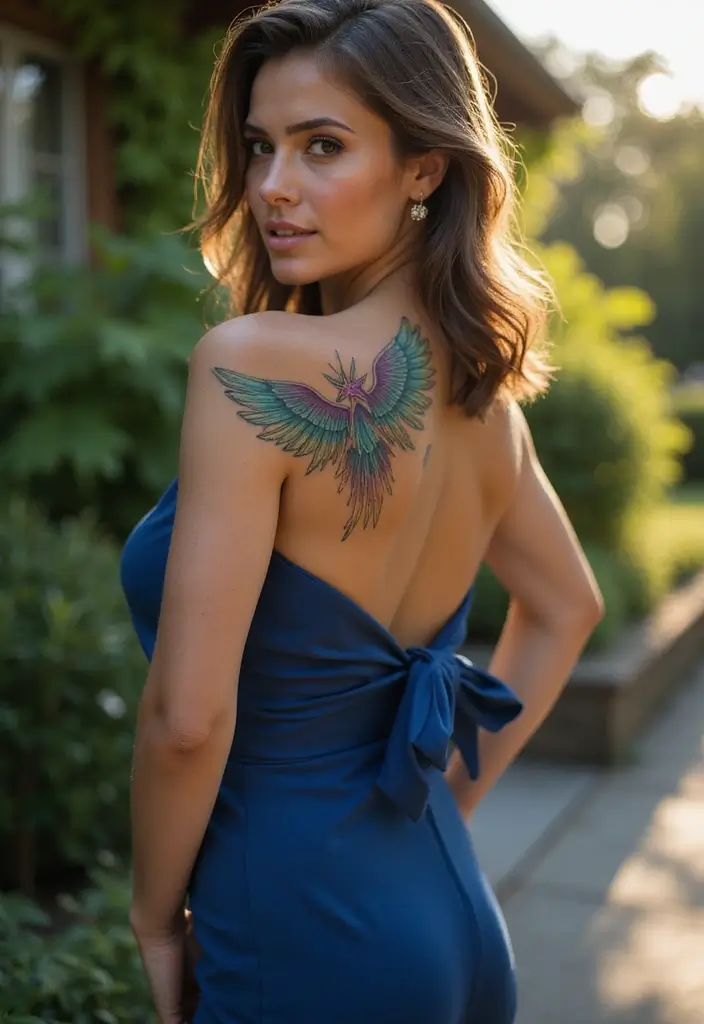 30 Shoulder Star Tattoos with Creative and Stylish Designs 23 30 Shoulder Star Tattoos with Creative and Stylish Designs - 23. Star with Wings