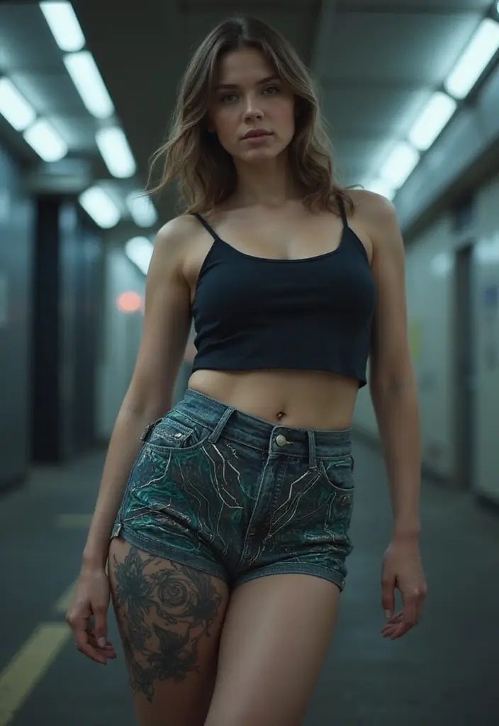 50 Above the Knee Tattoo Ideas with Unique Placement Designs 24 50 Above the Knee Tattoo Ideas with Unique Placement Designs - 24. Tech-Inspired Art
