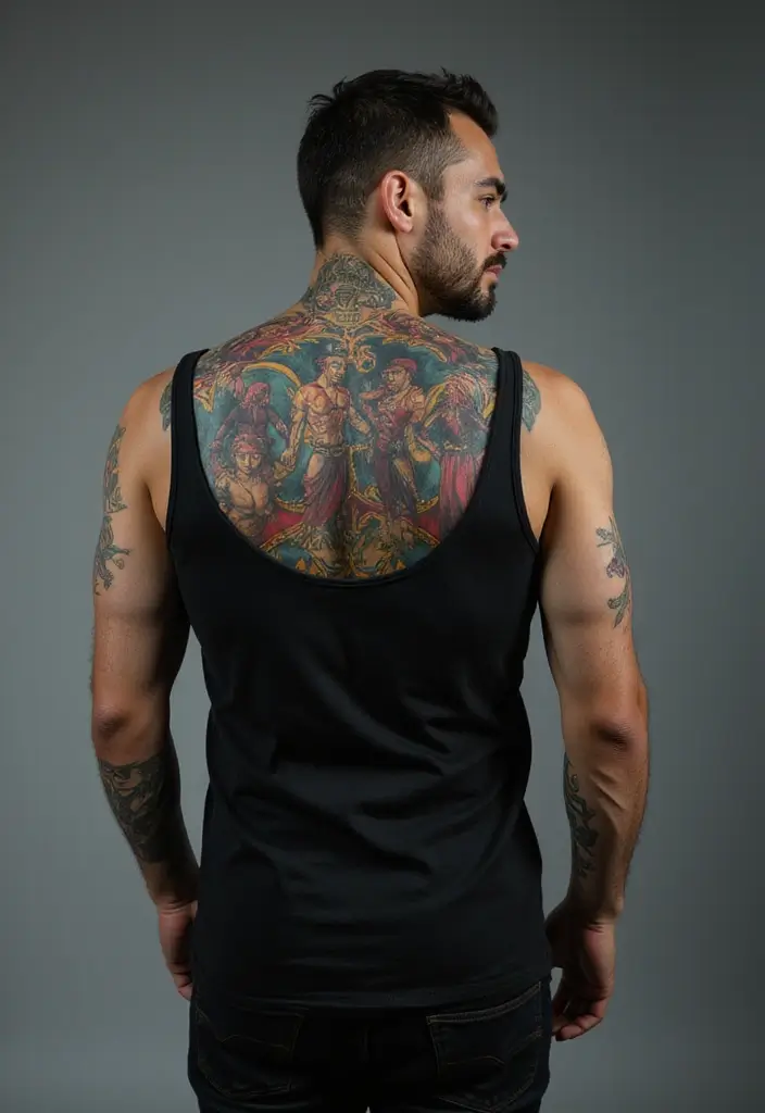 30 Back Tattoo Ideas for Men with Bold and Powerful Designs 24 30 Back Tattoo Ideas for Men with Bold and Powerful Designs - 24. Video Game Characters