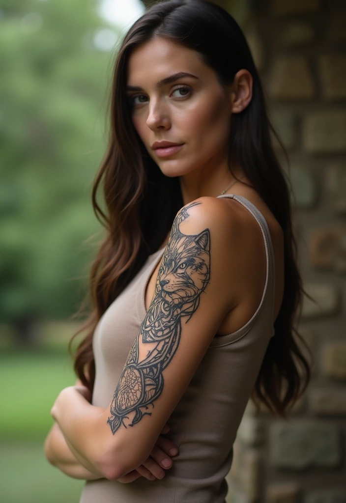 50 Creative Cat Tattoo Ideas for Every Style - 24. Celtic Cat Tattoos