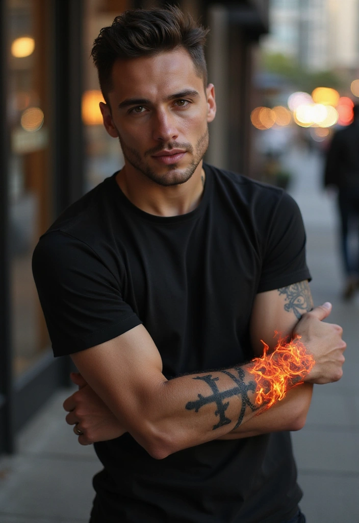 30 Cross Tattoos on Wrist with Meaningful and Elegant Designs 24 30 Cross Tattoos on Wrist with Meaningful and Elegant Designs - 24. Cross with Fire Tattoo