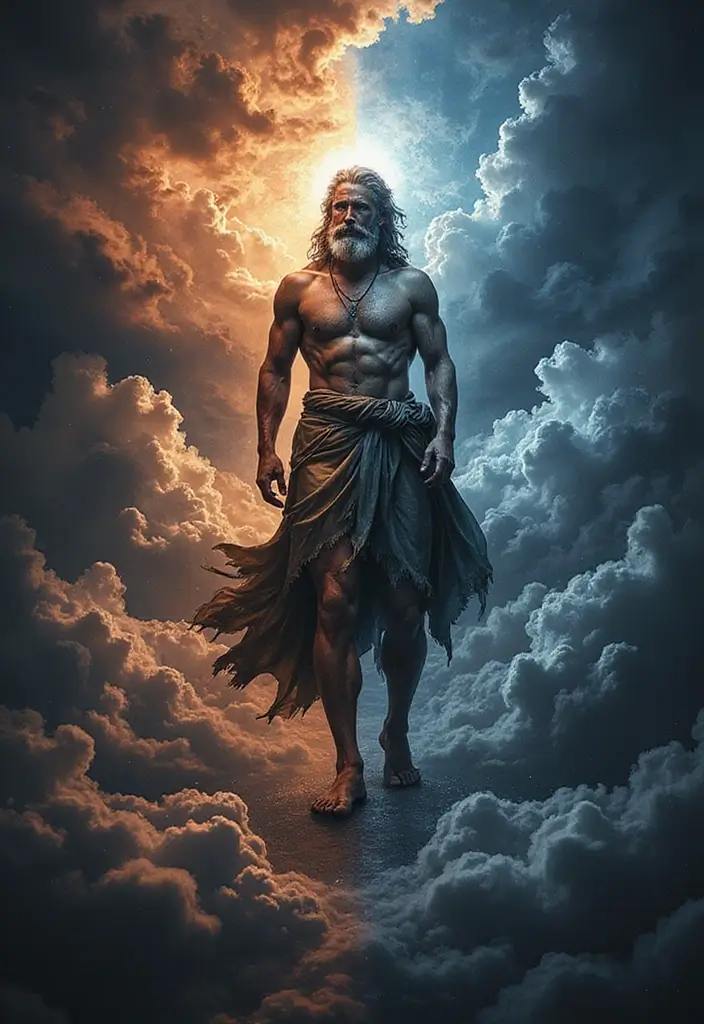 30 Zeus Tattoo Meanings and Design Inspirations - 24. The Balance of Light and Dark