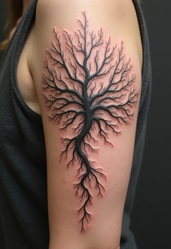 30 Biomech Tattoo Ideas with Futuristic and Bold Designs - 25. Neural Network