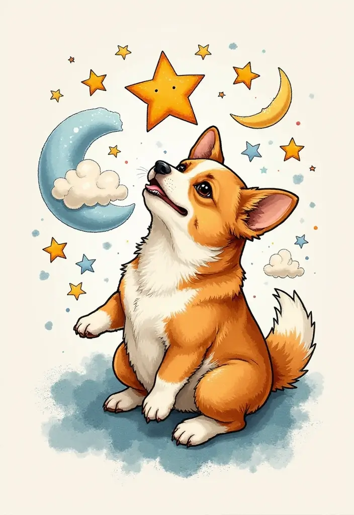50 Creative Corgi Tattoo Ideas for Dog Lovers 25 50 Creative Corgi Tattoo Ideas for Dog Lovers - 25. Corgi with a Star