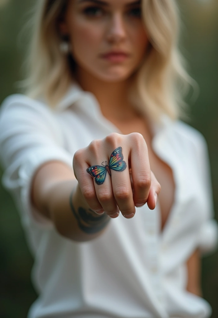 30 Cross Tattoos on Wrist with Meaningful and Elegant Designs 25 30 Cross Tattoos on Wrist with Meaningful and Elegant Designs - 25. Cross with Butterfly Tattoo