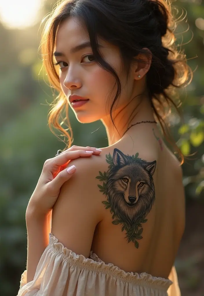 50 Front Shoulder Tattoos for Females That Are Stylish and Bold 25 50 Front Shoulder Tattoos for Females That Are Stylish and Bold - 25. Nature and Wildlife