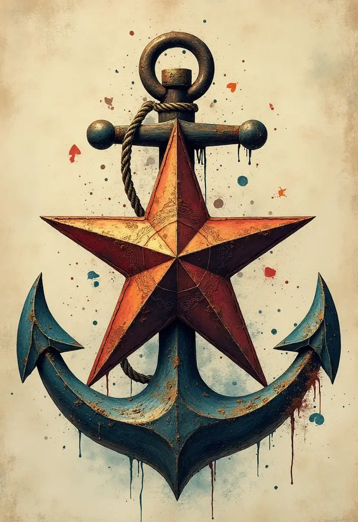 50 Nautical Star Tattoo Meaning Facts and Inspirations 25 50 Nautical Star Tattoo Meaning Facts and Inspirations - 25. Nautical Star and Music