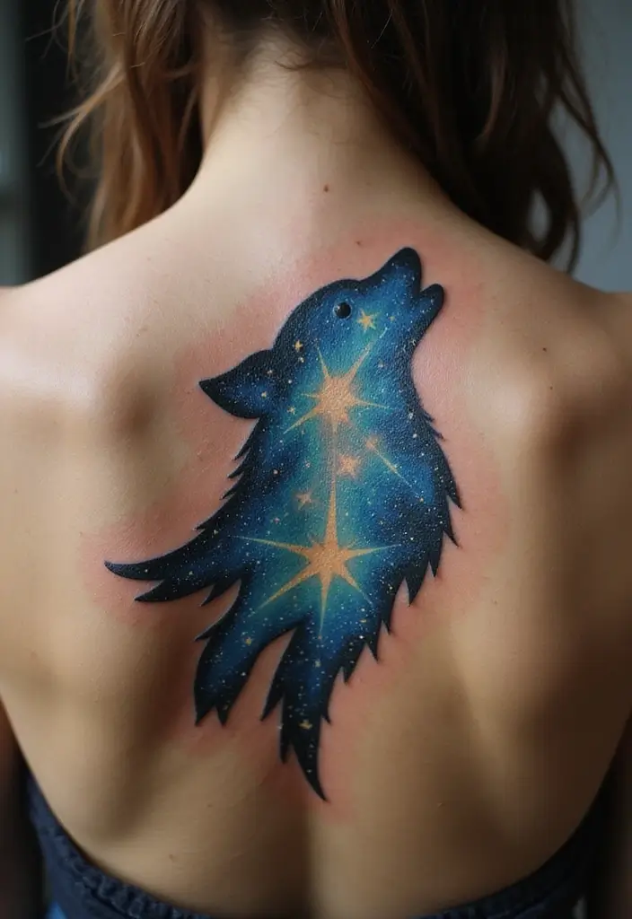 50 Star Tattoo Meaning Ideas and Symbolism Explained! - 25. Starry Sky with Animals