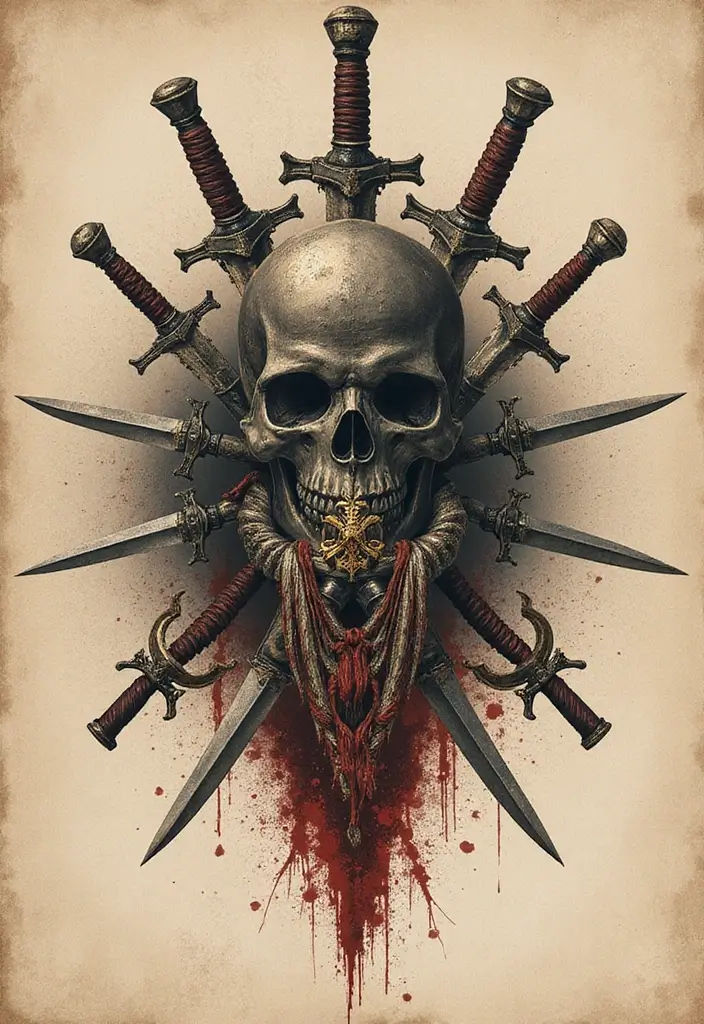 50 God of War Tattoo Ideas for True Fans of the Game - 26. The Echoes of War
