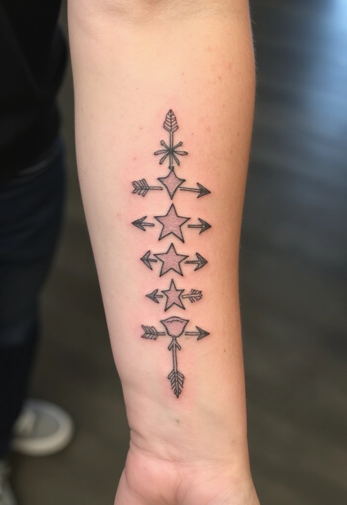30 Star Tattoos That Are Timeless and Beautiful 26 30 Star Tattoos That Are Timeless and Beautiful - 26. Star Tattoos Reflecting Choices
