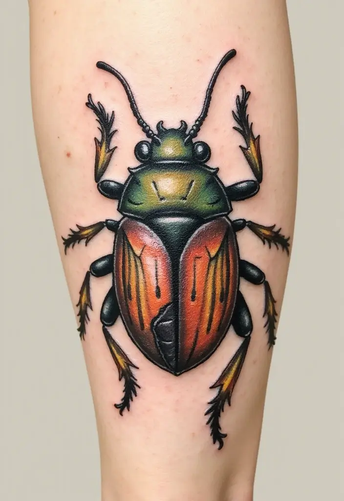 50 Bug Pin Tattoo Designs That Are Unique and Creative - 27. Hybrid Animal-Insect Tattoos
