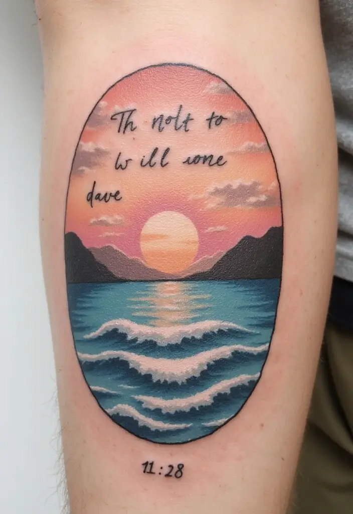 50 Beautiful Bible Verse Tattoo Ideas for Faith and Inspiration 27 50 Beautiful Bible Verse Tattoo Ideas for Faith and Inspiration - 27. Matthew 11:28 - 'Come to me, all who are weary'