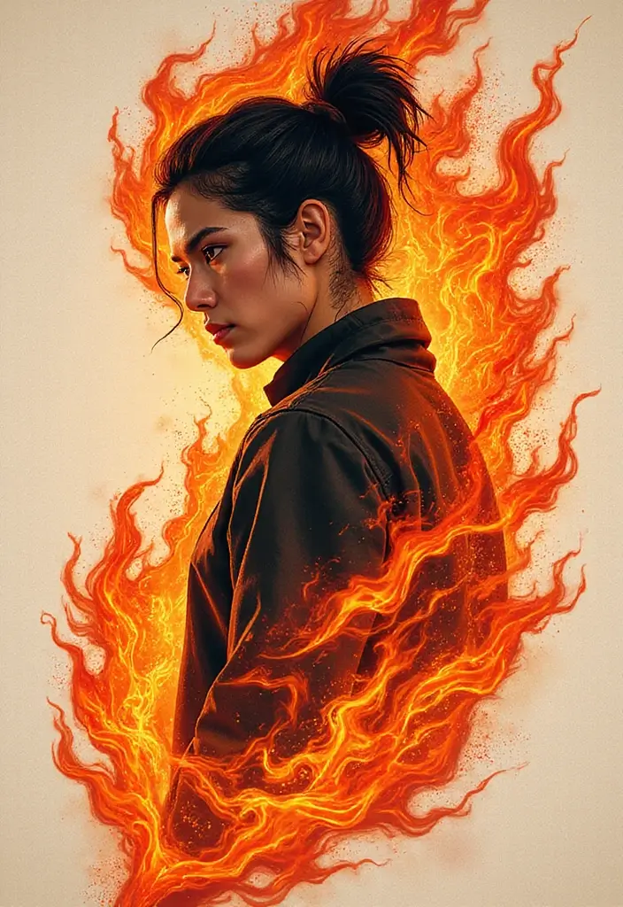 50 Stunning Demon Slayer Tattoo Ideas for Anime Fans - 27. The Dance of the Flames