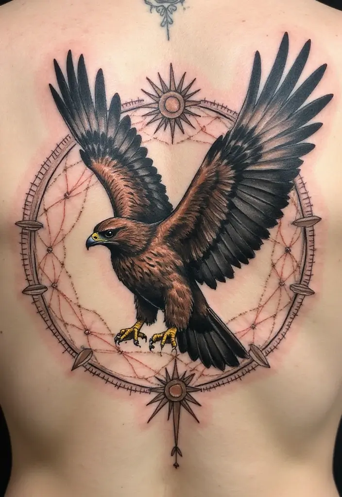 50 Hawk Tattoo Meaning Designs and Symbolism You Should Know 27 50 Hawk Tattoo Meaning Designs and Symbolism You Should Know - 27. The Link to the Divine