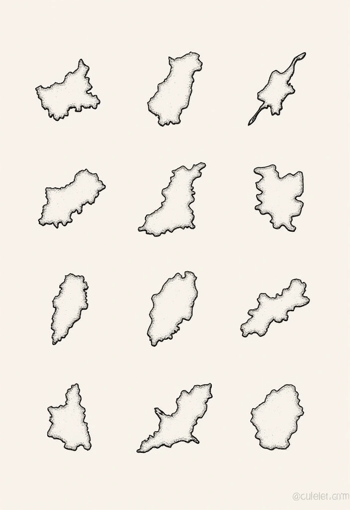 50 Line Art Custom Tattoos for Minimalist and Creative Designs 27 50 Line Art Custom Tattoos for Minimalist and Creative Designs - 27. Simple Maps