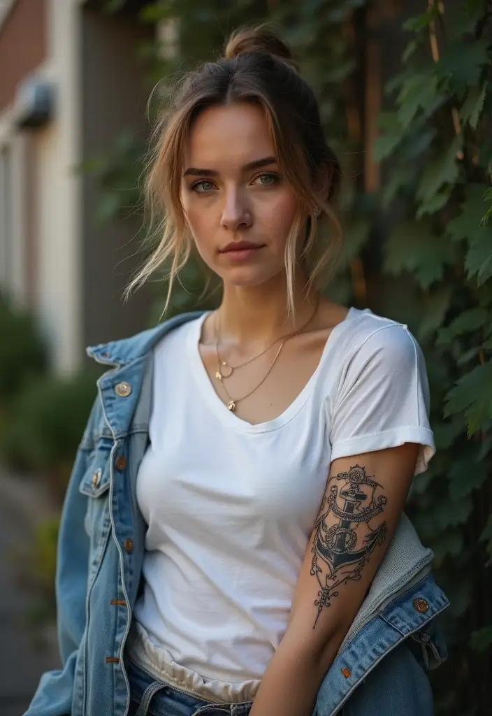 30 Money Tattoo Designs with Symbolism and Creative Styles - 27. The Anchor of Prosperity