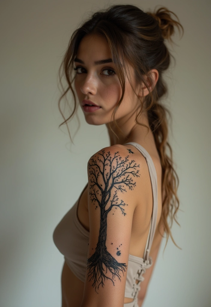 30 Native American Arm Tattoos with Deep Cultural Meaning 27 30 Native American Arm Tattoos with Deep Cultural Meaning - 27. The Tree of Life: Growth and Interconnectedness