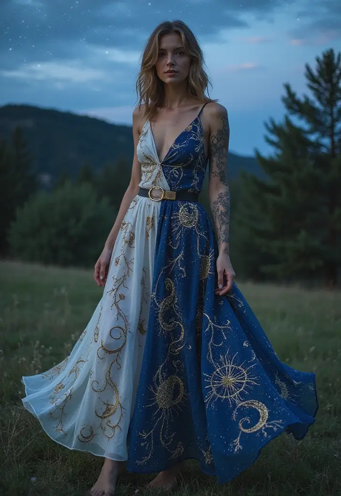 30 Vine Tattoos That Showcase Natural Beauty 27 30 Vine Tattoos That Showcase Natural Beauty - 27. Celestial Vines