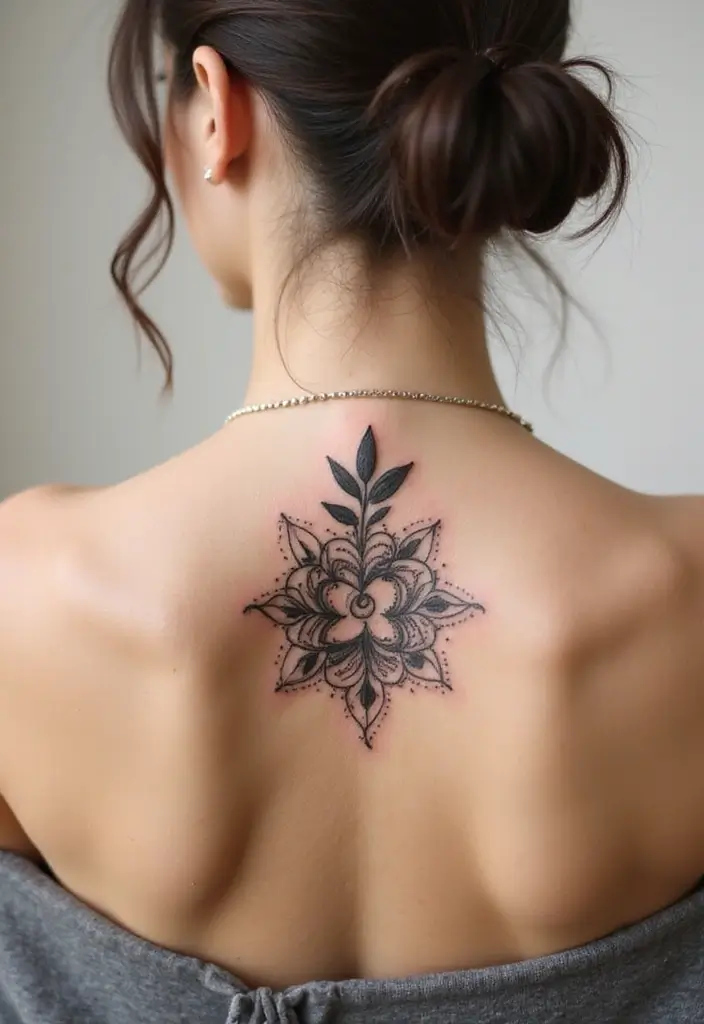 30 Olive Branch Tattoo Meaning and Design Inspirations - 28. Olive Branch and Mandala