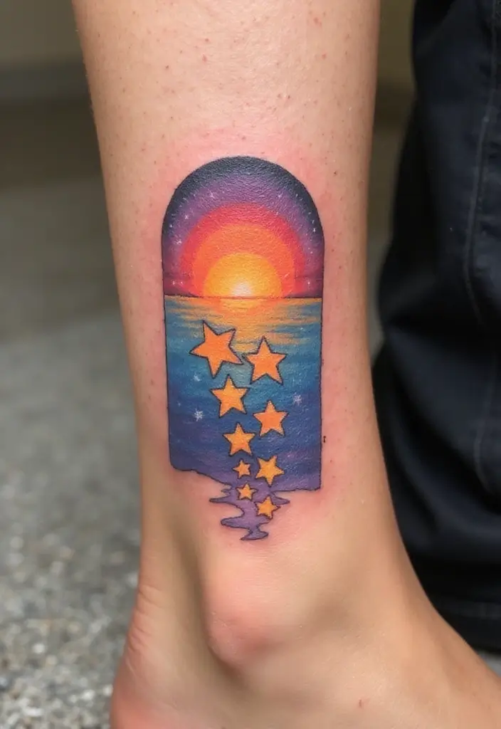 30 Star Tattoos That Are Timeless and Beautiful 28 30 Star Tattoos That Are Timeless and Beautiful - 28. Star Tattoos for New Beginnings