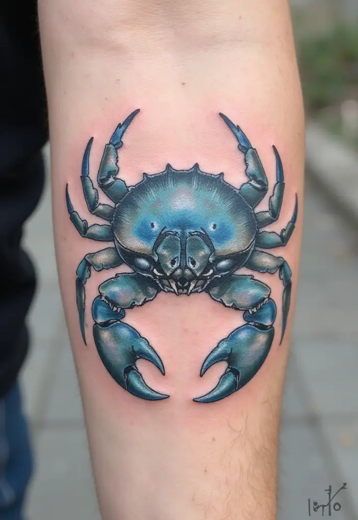 30 Water Tattoo Designs with Flowing Creativity 28 30 Water Tattoo Designs with Flowing Creativity - 28. Elegant Horseshoe Crabs