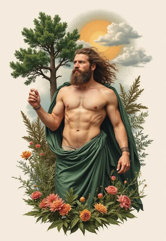 30 Zeus Tattoo Meanings and Design Inspirations - 28. The Symbolic Connection with the Earth