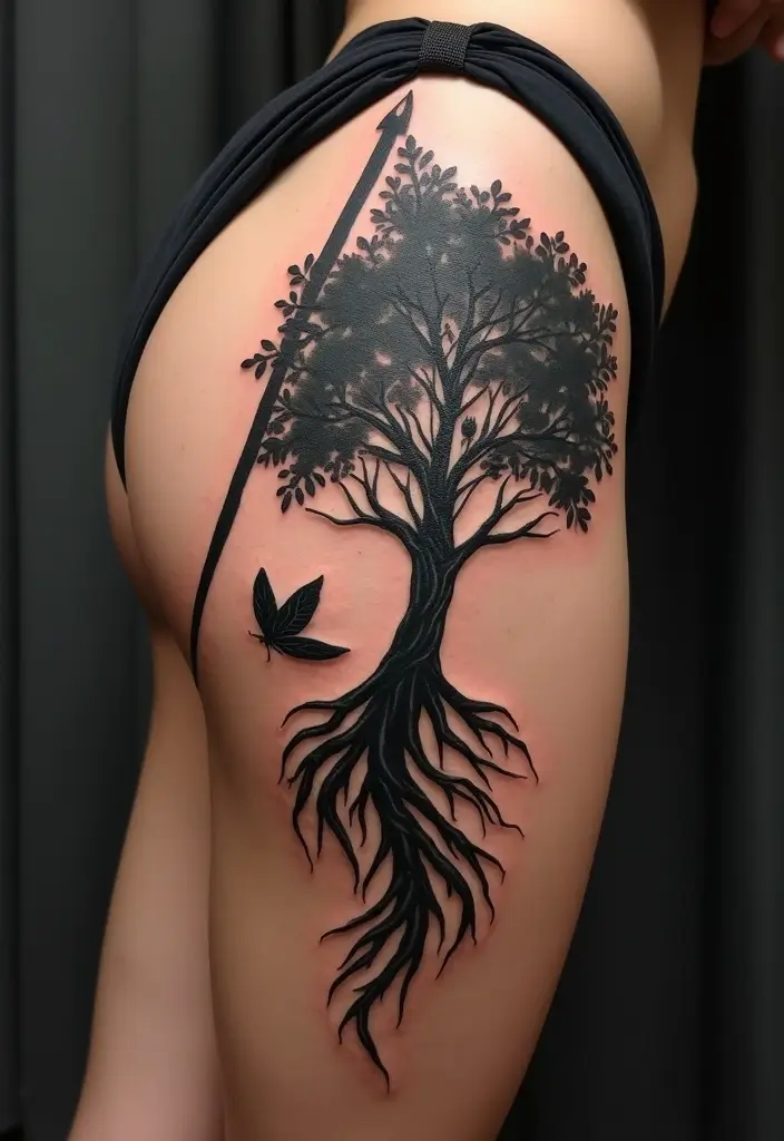 50 Black Flag Tattoo Meaning Inspirations and Symbolism 29 50 Black Flag Tattoo Meaning Inspirations and Symbolism - 29. The Journey of Growth