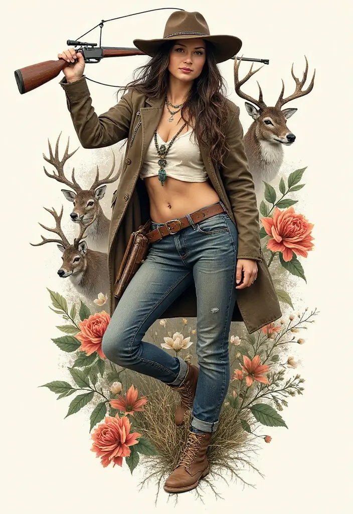 50 God of War Tattoo Ideas for True Fans of the Game - 29. The Huntress