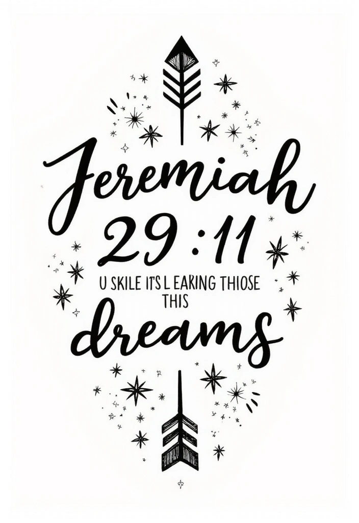 50 Beautiful Bible Verse Tattoo Ideas for Faith and Inspiration 2 50 Beautiful Bible Verse Tattoo Ideas for Faith and Inspiration - 2. Jeremiah 29:11 - 'For I know the plans I have for you'
