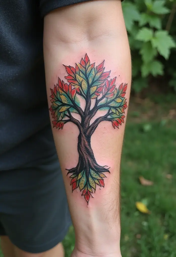 30 Celtic Cross Tattoos for Men and Women with Spiritual Value 2 30 Celtic Cross Tattoos for Men and Women with Spiritual Value - 2. Tree of Life Cross