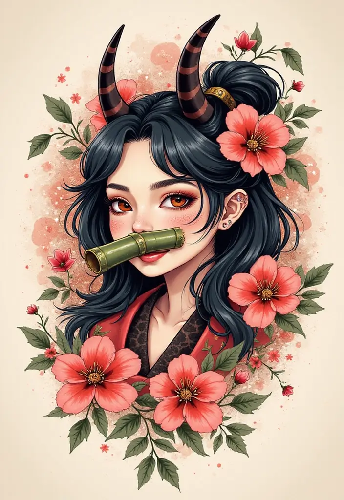 50 Stunning Demon Slayer Tattoo Ideas for Anime Fans - 2. Nezuko Kamado in Demon Form