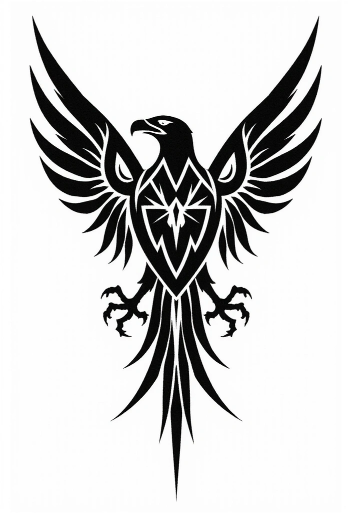 50 Eagle Tattoo Meaning Ideas and Symbolic Designs 2 50 Eagle Tattoo Meaning Ideas and Symbolic Designs - 2. Tribal Eagle Design
