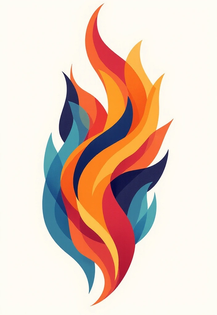 30 Fire Tattoos with Bold and Striking Designs 2 30 Fire Tattoos with Bold and Striking Designs - 2. Abstract Flame: Modern and Edgy