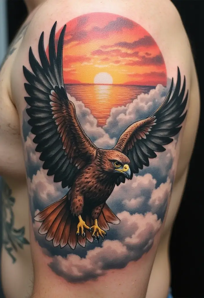 50 Hawk Tattoo Meaning Designs and Symbolism You Should Know 2 50 Hawk Tattoo Meaning Designs and Symbolism You Should Know - 2. The Freedom Emblem