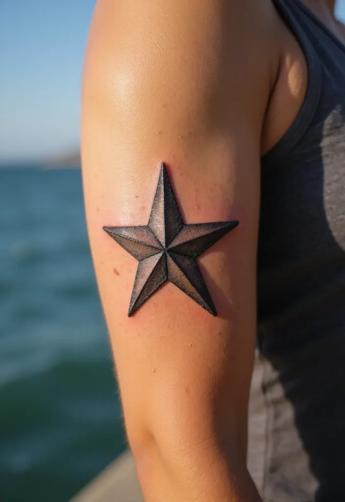 50 Nautical Star Tattoo Meaning Facts and Inspirations 2 50 Nautical Star Tattoo Meaning Facts and Inspirations - 2. Symbol of Guidance