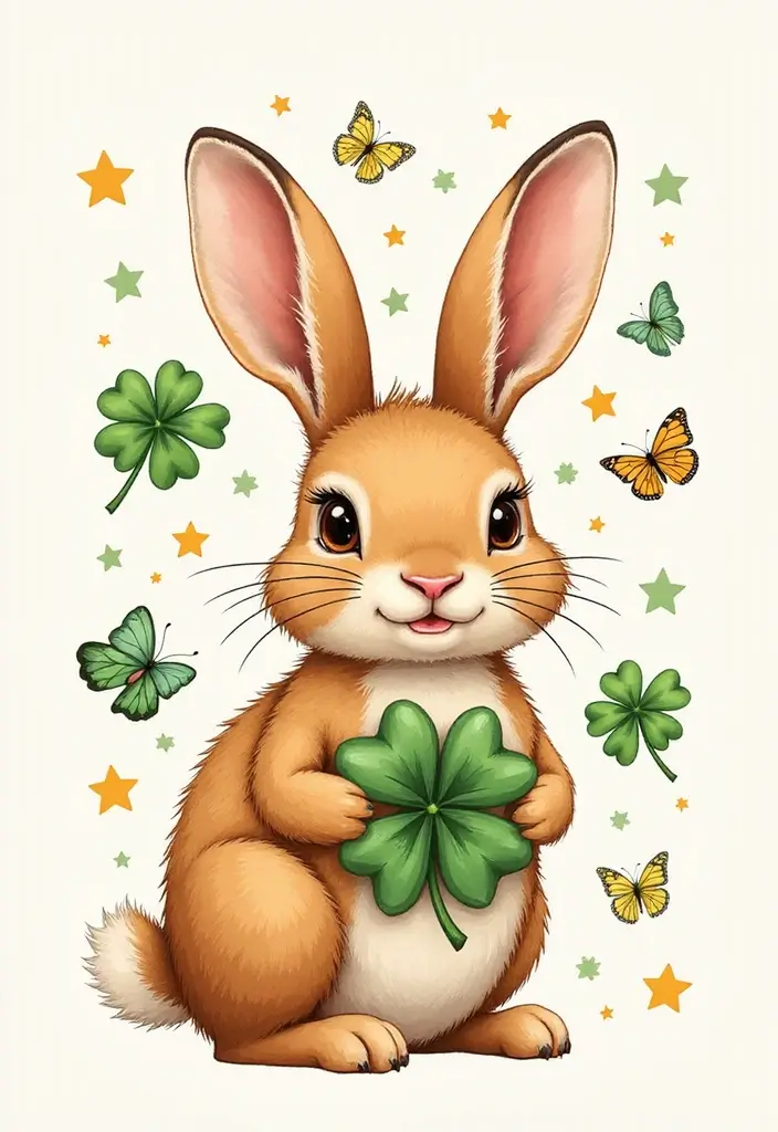 50 Rabbit Tattoo Meaning Inspirations and Cultural Symbolism - 2. Luck and Prosperity
